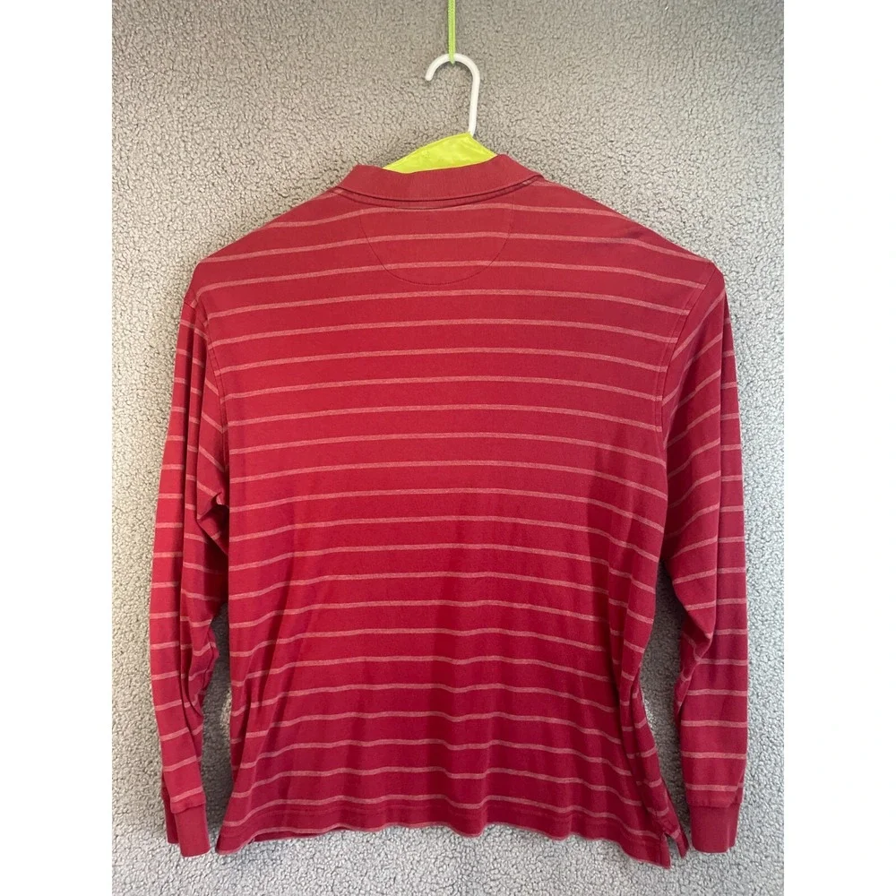 Roundtree & Yorke Polo‎ Shirt Men  Large  Long Sleeve STRIPED